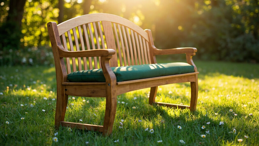 Banc de jardinage pour préserver le dos et les genoux sans aucun texte