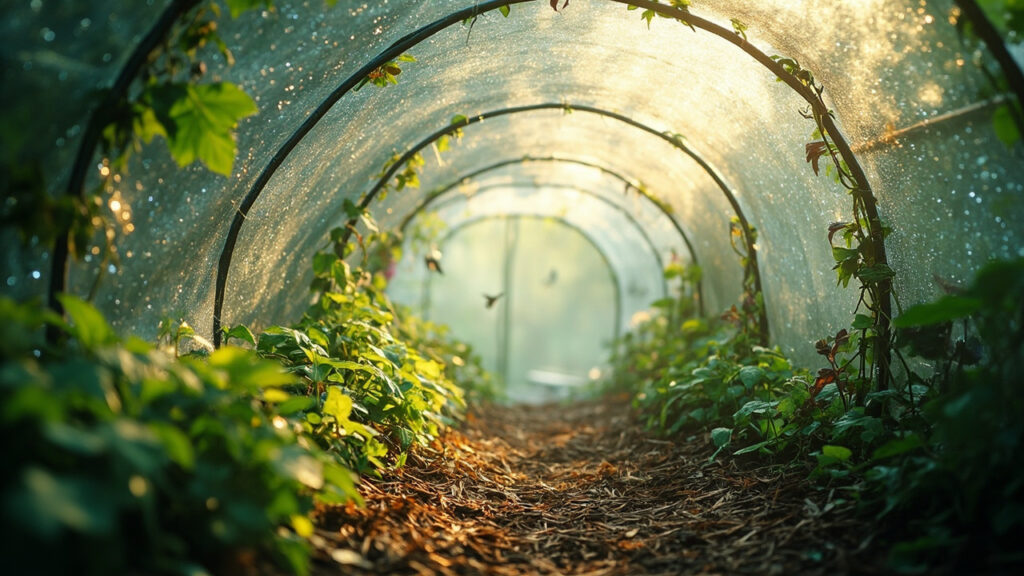 Créez un microclimat avec un tunnel de jardinage sans aucun texte