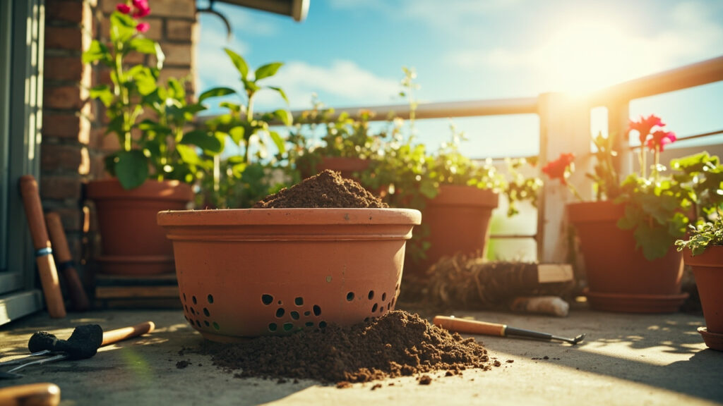 Aménager un bac de jardinage sur un balcon sans aucun texte