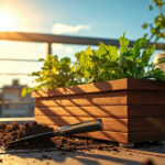 Aménager un bac de jardinage sur un balcon sans aucun texte