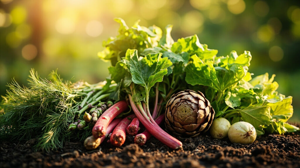 Cinq légumes perpétuels à cultiver pour un potager autonome sans aucun texte