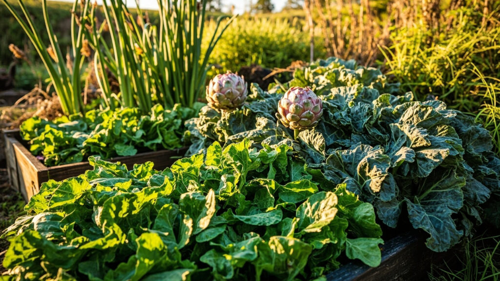 Cinq légumes perpétuels à cultiver pour un potager autonome sans aucun texte
