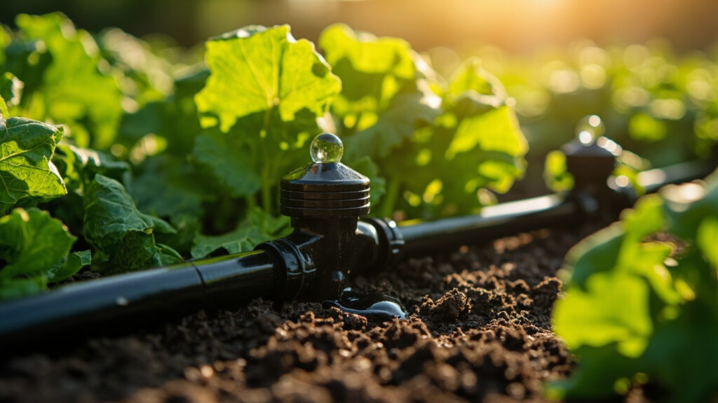Goutte à goutte pour le jardin : économiser l'eau et améliorer les récoltes sans aucun texte